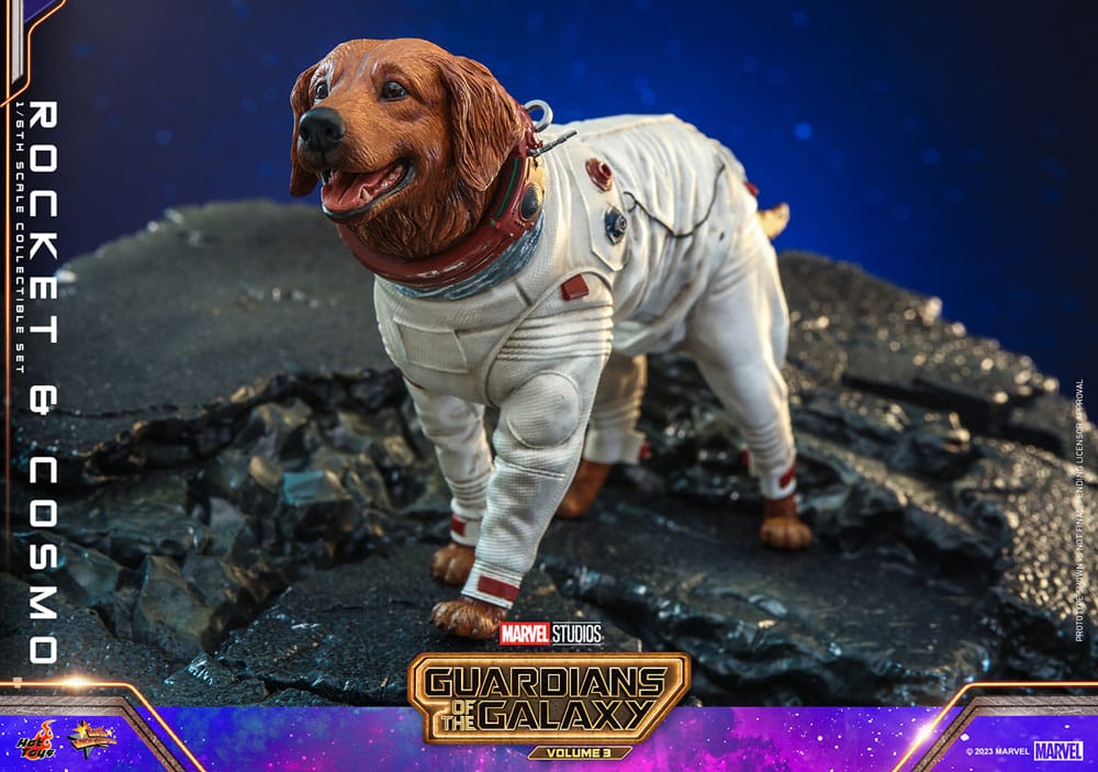 Les Gardiens de la Galaxie Vol. 3 figurines Movie Masterpiece 1/6 Rocket & Cosmo 16 cm