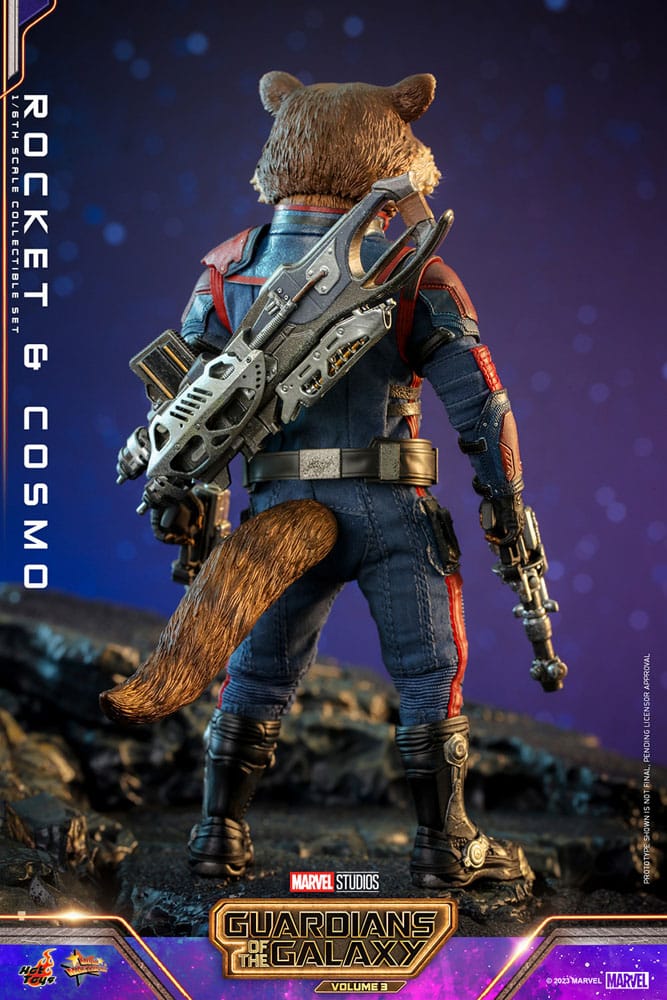 Les Gardiens de la Galaxie Vol. 3 figurines Movie Masterpiece 1/6 Rocket & Cosmo 16 cm