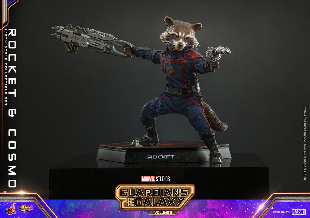 Les Gardiens de la Galaxie Vol. 3 figurines Movie Masterpiece 1/6 Rocket & Cosmo 16 cm