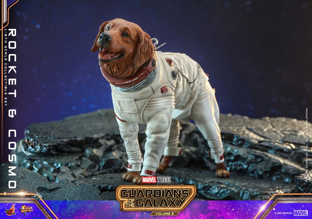 Les Gardiens de la Galaxie Vol. 3 figurines Movie Masterpiece 1/6 Rocket & Cosmo 16 cm