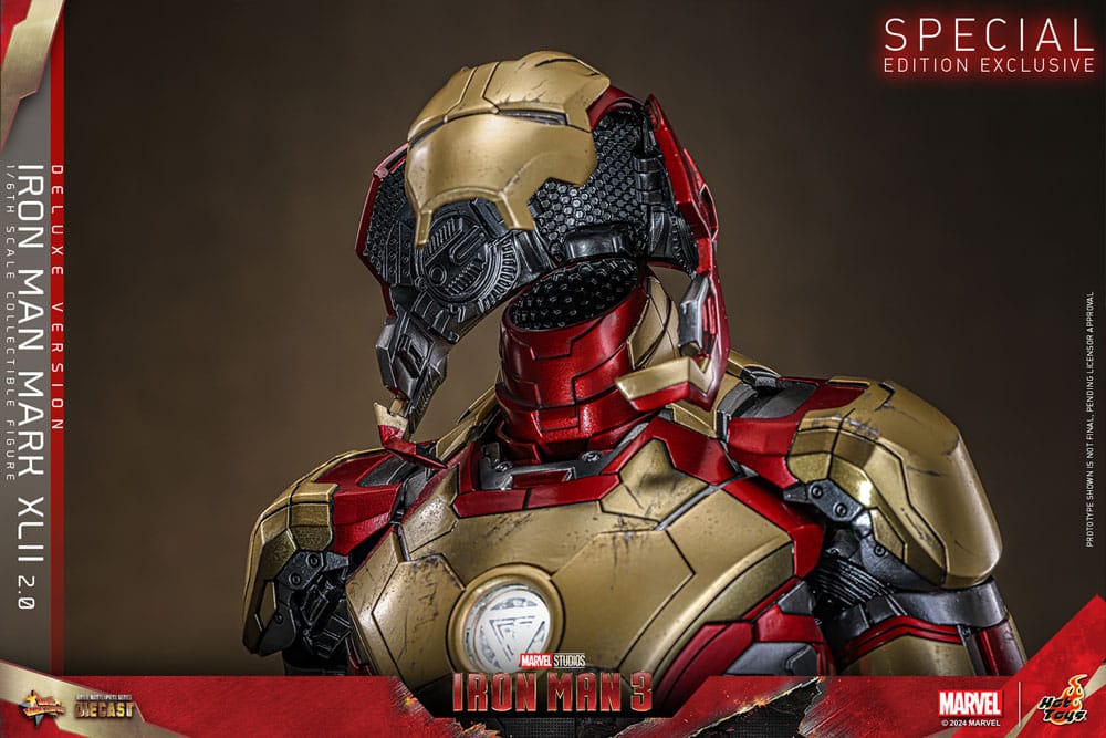 Iron Man 3 figurine Movie Masterpiece Diecast 1/6 Iron Man Mark XLII (2.0) Deluxe 32 cm