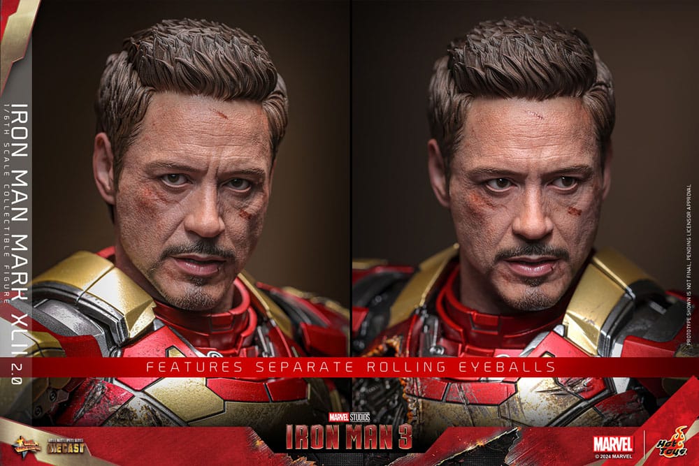 Iron Man 3 figurine Movie Masterpiece Diecast 1/6 Iron Man Mark XLII (2.0) 32 cm