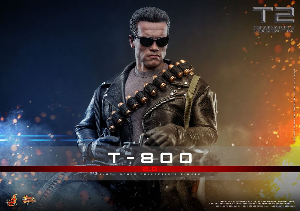 Terminator 2 figurine 1/6 Movie Masterpiece T-800 2.0 32 cm