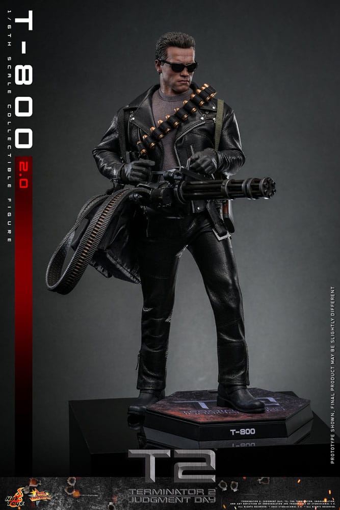 Terminator 2 figurine 1/6 Movie Masterpiece T-800 2.0 32 cm