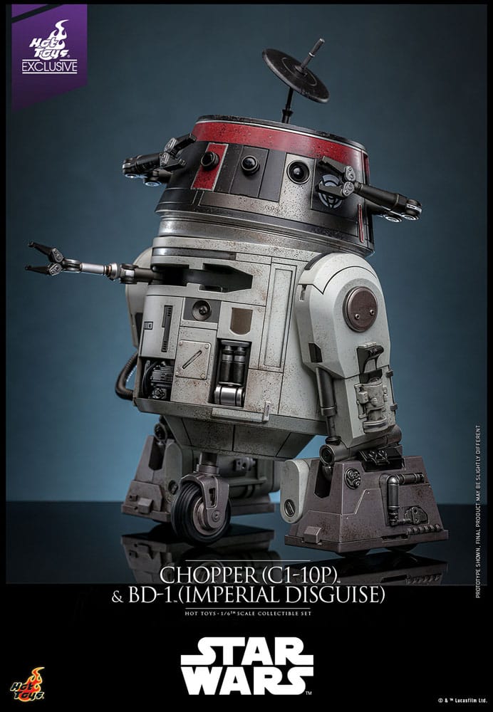 Star Wars figurine set 1/6 Chopper (C1-10P™) & BD-1™ (Imperial Disguise) 18 cm & 8 cm