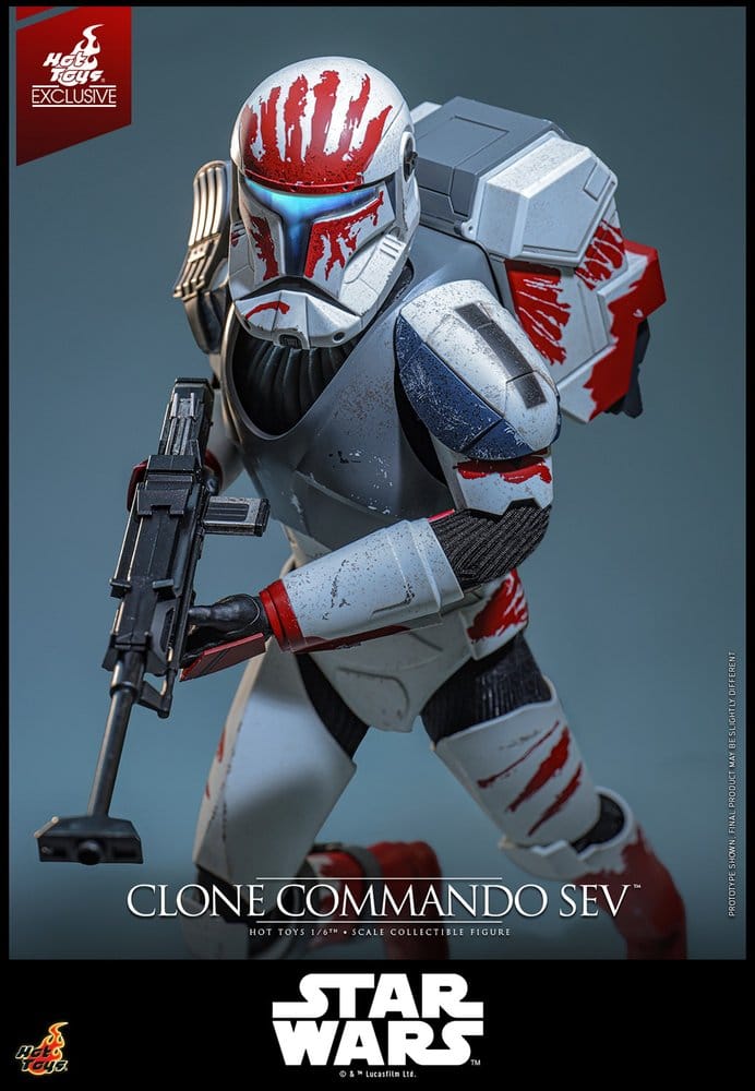 Star Wars: The Clone Wars Television Masterpiece figurine 1/6 Clone Commando Sev (Hot Toys Exclusive) 30 cm