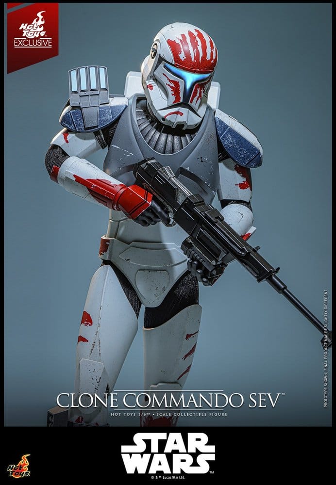 Star Wars: The Clone Wars Television Masterpiece figurine 1/6 Clone Commando Sev (Hot Toys Exclusive) 30 cm