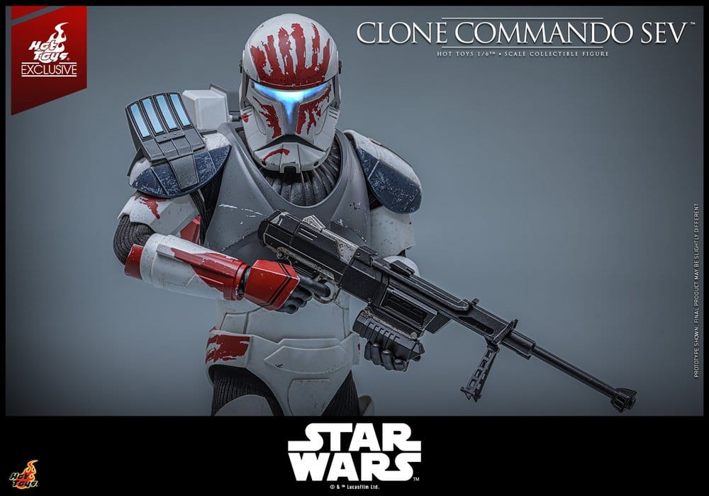 Star Wars: The Clone Wars Television Masterpiece figurine 1/6 Clone Commando Sev (Hot Toys Exclusive) 30 cm