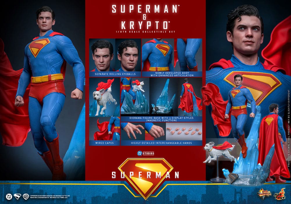 Superman (2025) figurine Movie Masterpiece 1/6 Superman & Krypto 33 cm