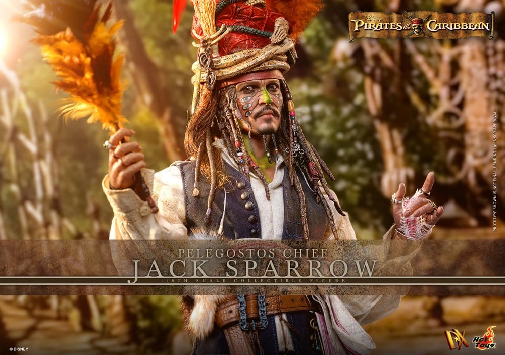 Pirates des Caraïbes : Le Secret du coffre maudit figurine DX 1/6 Pelegostos Chief Jack Sparrow 30 cm