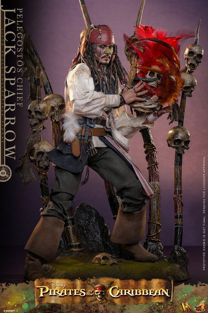 Pirates des Caraïbes : Le Secret du coffre maudit figurine DX 1/6 Pelegostos Chief Jack Sparrow 30 cm
