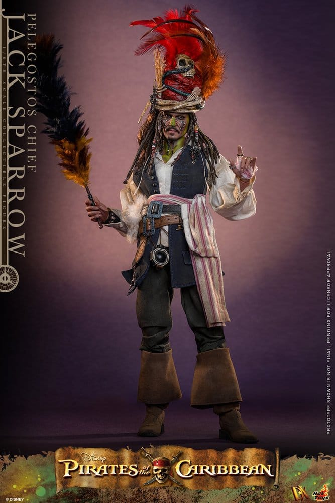 Pirates des Caraïbes : Le Secret du coffre maudit figurine DX 1/6 Pelegostos Chief Jack Sparrow 30 cm