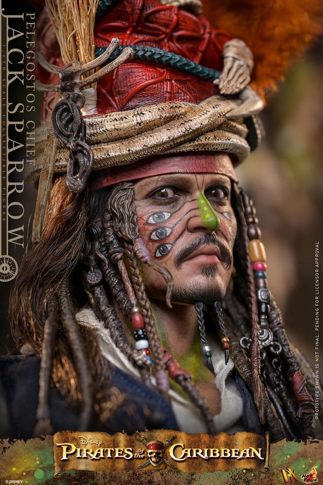 Pirates des Caraïbes : Le Secret du coffre maudit figurine DX 1/6 Pelegostos Chief Jack Sparrow 30 cm