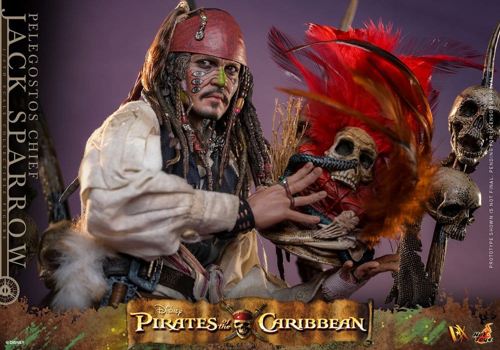 Pirates des Caraïbes : Le Secret du coffre maudit figurine DX 1/6 Pelegostos Chief Jack Sparrow 30 cm