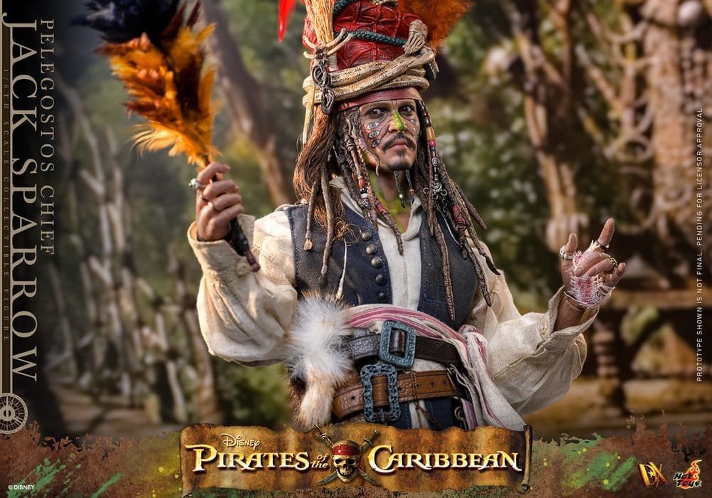 Pirates des Caraïbes : Le Secret du coffre maudit figurine DX 1/6 Pelegostos Chief Jack Sparrow 30 cm
