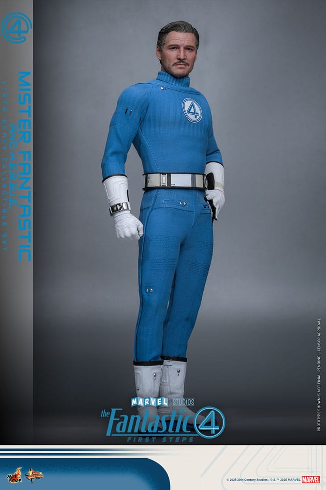Les Quatre Fantastiques : Premiers pas pack 2 figurines Movie Masterpiece 1/6 Mister Fantastic & H.E.R.B.I.E. 30 cm