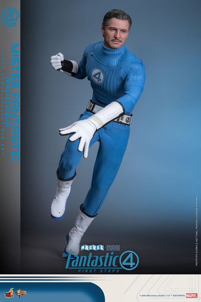 Les Quatre Fantastiques : Premiers pas pack 2 figurines Movie Masterpiece 1/6 Mister Fantastic & H.E.R.B.I.E. 30 cm