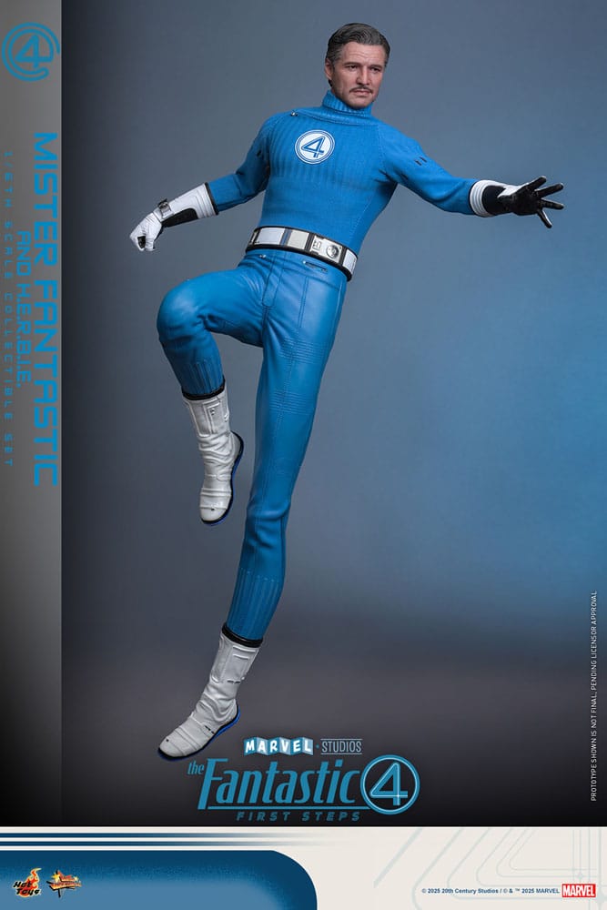 Les Quatre Fantastiques : Premiers pas pack 2 figurines Movie Masterpiece 1/6 Mister Fantastic & H.E.R.B.I.E. 30 cm