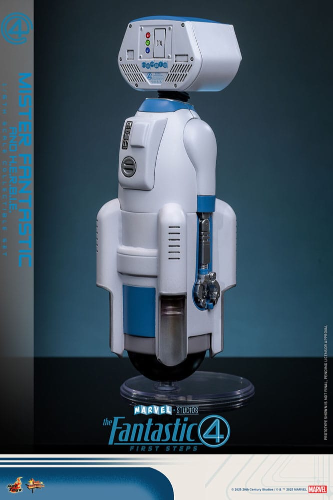 Les Quatre Fantastiques : Premiers pas pack 2 figurines Movie Masterpiece 1/6 Mister Fantastic & H.E.R.B.I.E. 30 cm