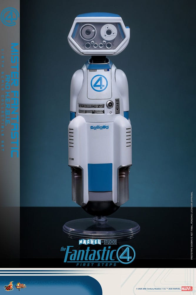Les Quatre Fantastiques : Premiers pas pack 2 figurines Movie Masterpiece 1/6 Mister Fantastic & H.E.R.B.I.E. 30 cm
