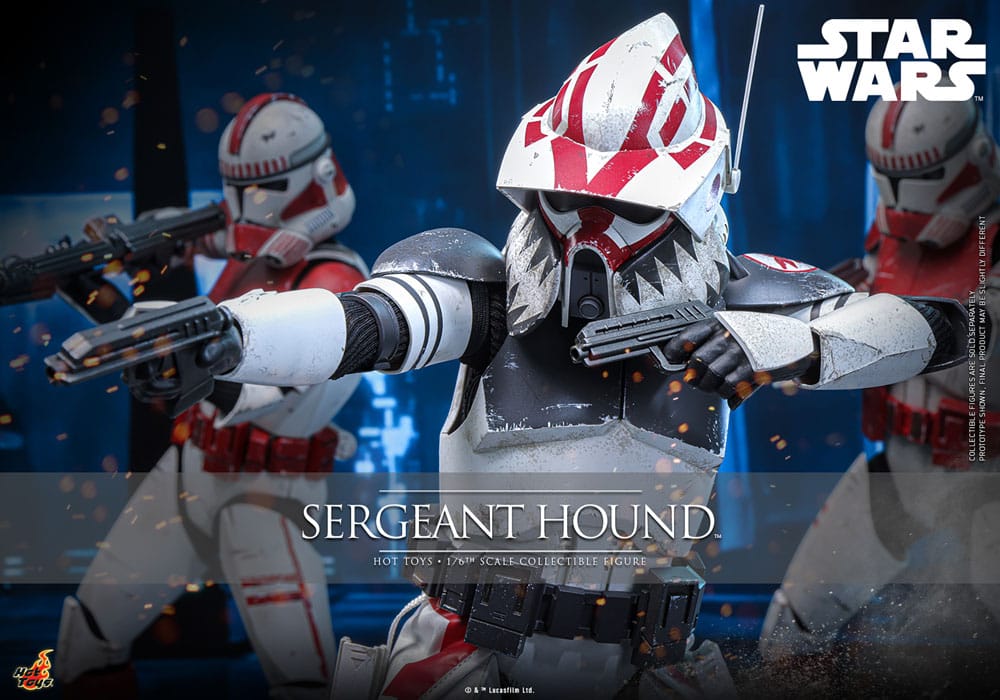 Star Wars: The Clone Wars figurine 1/6 Sergeant Hound 30 cm