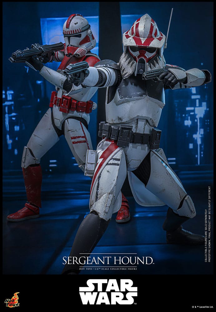 Star Wars: The Clone Wars figurine 1/6 Sergeant Hound 30 cm