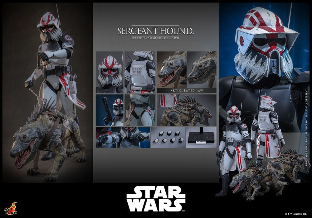 Star Wars: The Clone Wars figurine 1/6 Sergeant Hound 30 cm