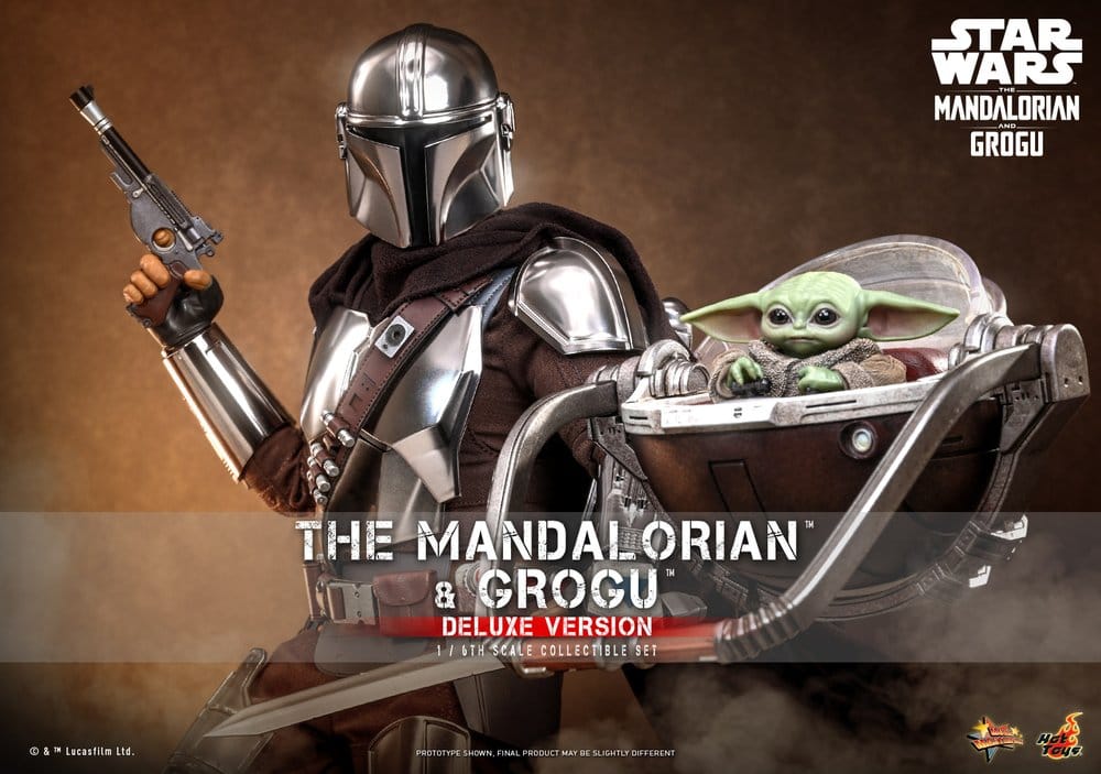 Star Wars: The Mandalorian & Grogu Movie Masterpiece figurine 1/6 The Mandalorian and Grogu (Deluxe Version) 31 cm