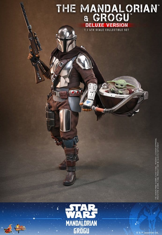 Star Wars: The Mandalorian & Grogu Movie Masterpiece figurine 1/6 The Mandalorian and Grogu (Deluxe Version) 31 cm