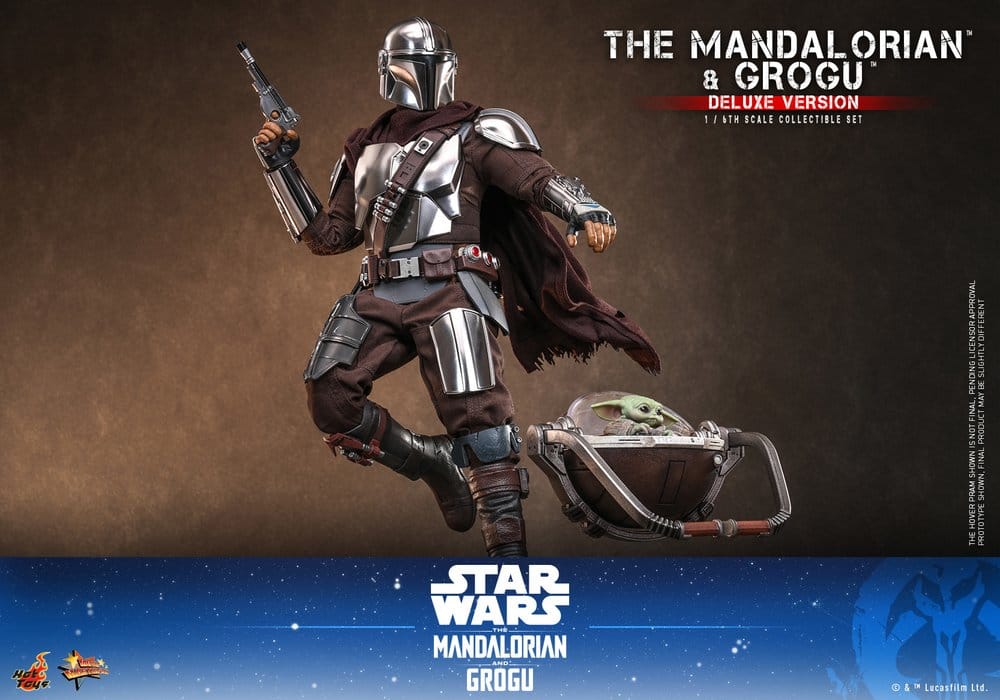Star Wars: The Mandalorian & Grogu Movie Masterpiece figurine 1/6 The Mandalorian and Grogu (Deluxe Version) 31 cm