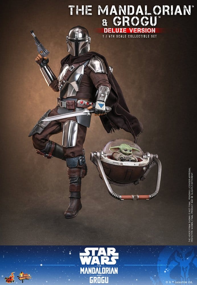 Star Wars: The Mandalorian & Grogu Movie Masterpiece figurine 1/6 The Mandalorian and Grogu (Deluxe Version) 31 cm