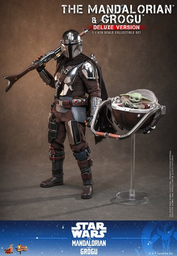 Star Wars: The Mandalorian & Grogu Movie Masterpiece figurine 1/6 The Mandalorian and Grogu (Deluxe Version) 31 cm