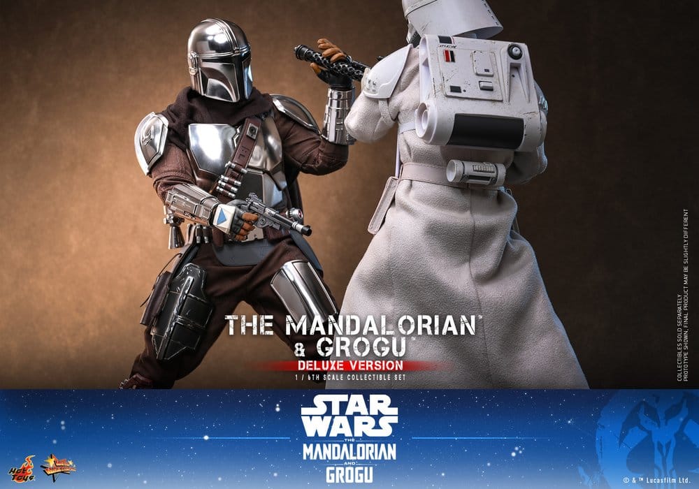Star Wars: The Mandalorian & Grogu Movie Masterpiece figurine 1/6 The Mandalorian and Grogu (Deluxe Version) 31 cm