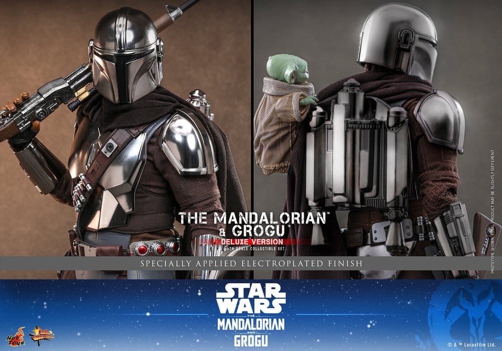 Star Wars: The Mandalorian & Grogu Movie Masterpiece figurine 1/6 The Mandalorian and Grogu (Deluxe Version) 31 cm