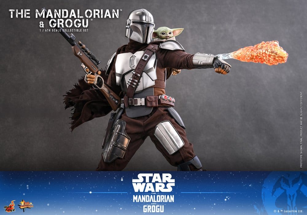 Star Wars: The Mandalorian & Grogu Movie Masterpiece figurine 1/6 The Mandalorian and Grogu 31 cm