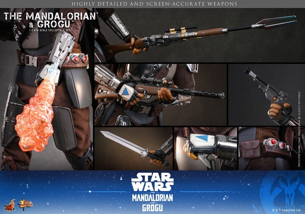 Star Wars: The Mandalorian & Grogu Movie Masterpiece figurine 1/6 The Mandalorian and Grogu 31 cm