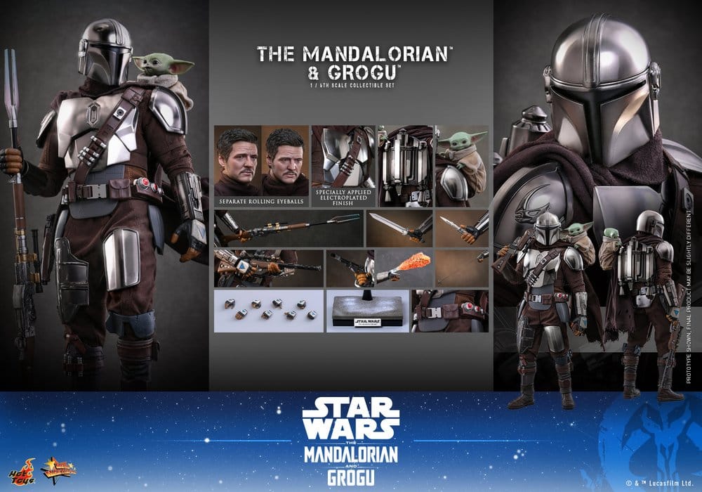 Star Wars: The Mandalorian & Grogu Movie Masterpiece figurine 1/6 The Mandalorian and Grogu 31 cm
