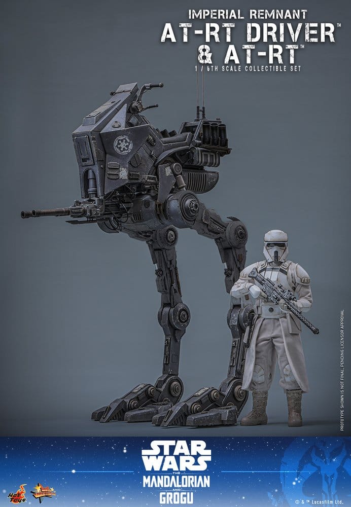 Star Wars: The Mandalorian & Grogu Movie Masterpiece set de figurines 1/6 Imperial Remnant AT-RT Driver & AT-RT 60 cm