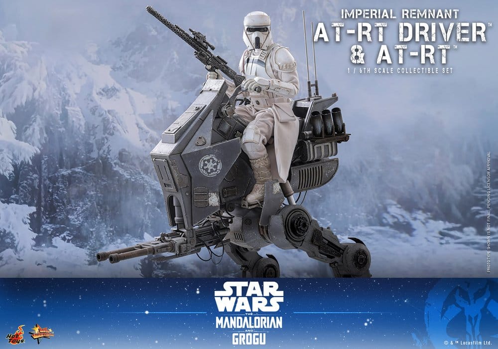 Star Wars: The Mandalorian & Grogu Movie Masterpiece set de figurines 1/6 Imperial Remnant AT-RT Driver & AT-RT 60 cm