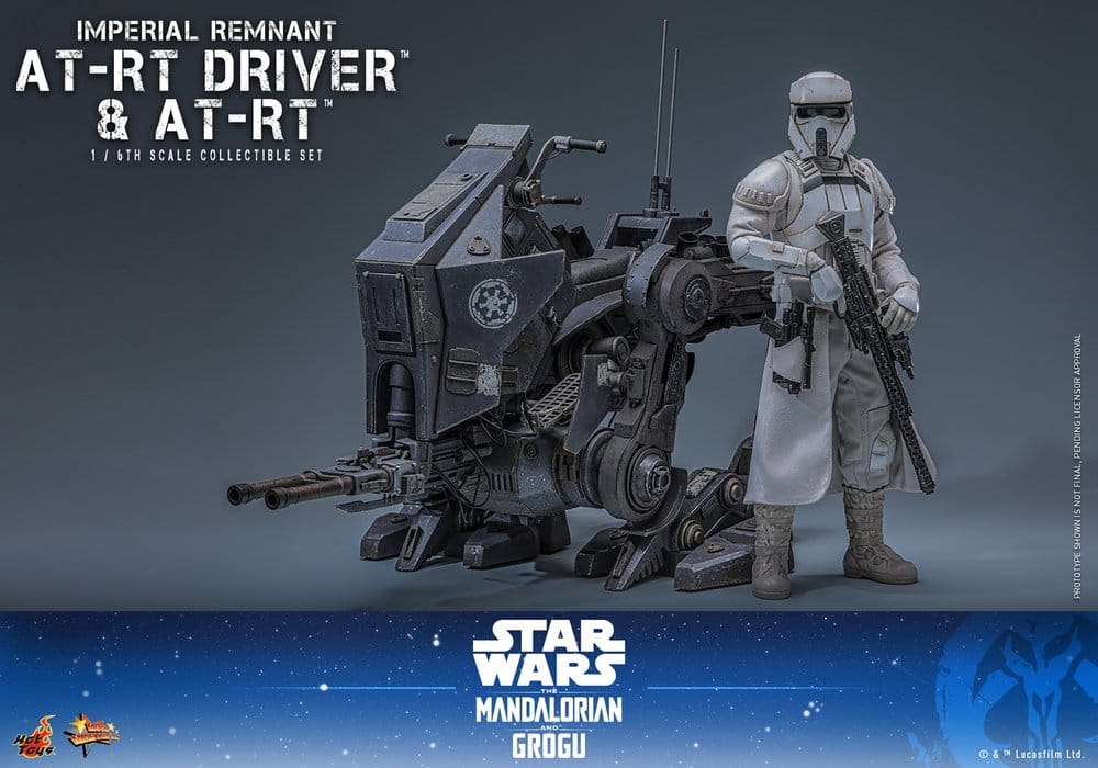Star Wars: The Mandalorian & Grogu Movie Masterpiece set de figurines 1/6 Imperial Remnant AT-RT Driver & AT-RT 60 cm