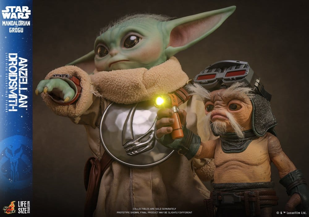 Star Wars: The Mandalorian & Grogu figurine taille réelle Anzellan Droidsmith 27 cm