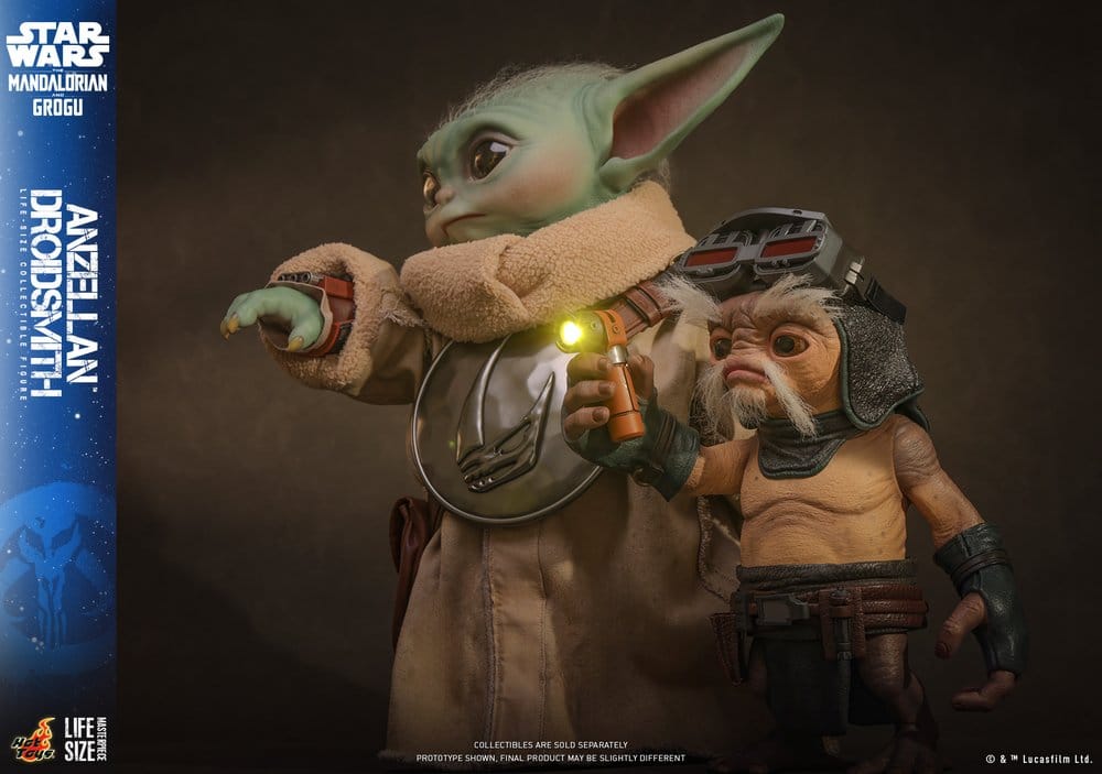 Star Wars: The Mandalorian & Grogu figurine taille réelle Anzellan Droidsmith 27 cm