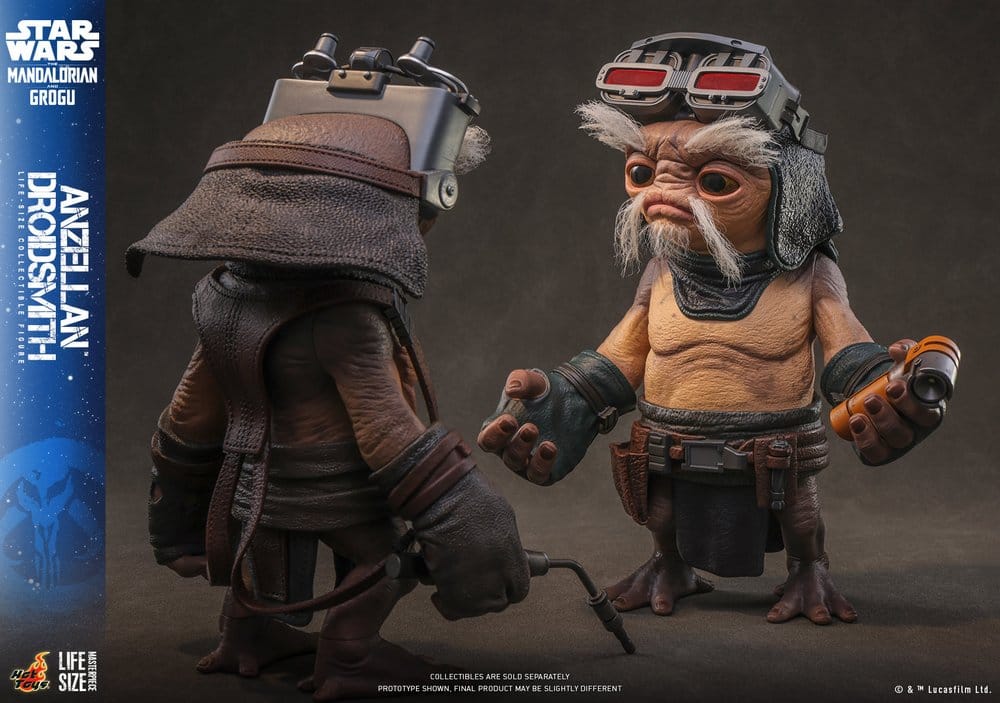 Star Wars: The Mandalorian & Grogu figurine taille réelle Anzellan Droidsmith 27 cm