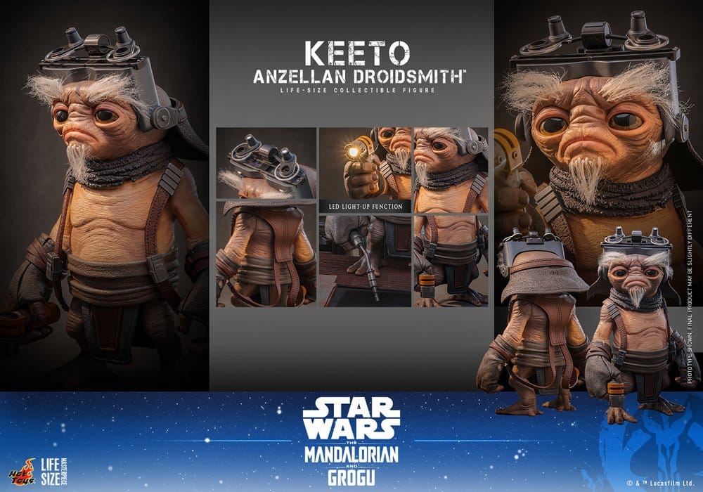 Star Wars: The Mandalorian & Grogu Life-Size Masterpiece figurine taille réelle Keeto (Anzellan Droidsmith) 26 cm
