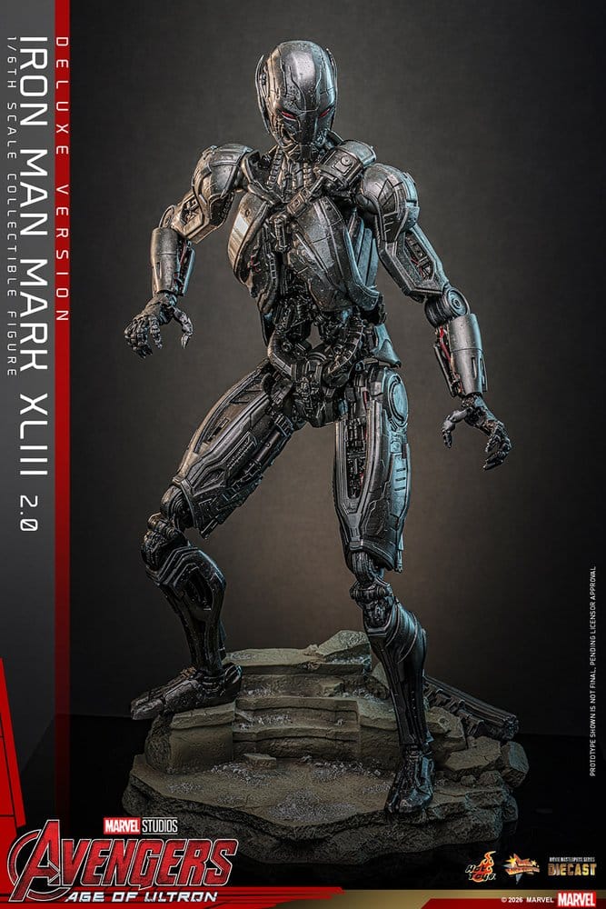 Avengers : L'Ère d'Ultron figurine Movie Masterpiece Diecast 1/6 Iron Man Mark XLIII (2.0) (Deluxe Version) 32 cm