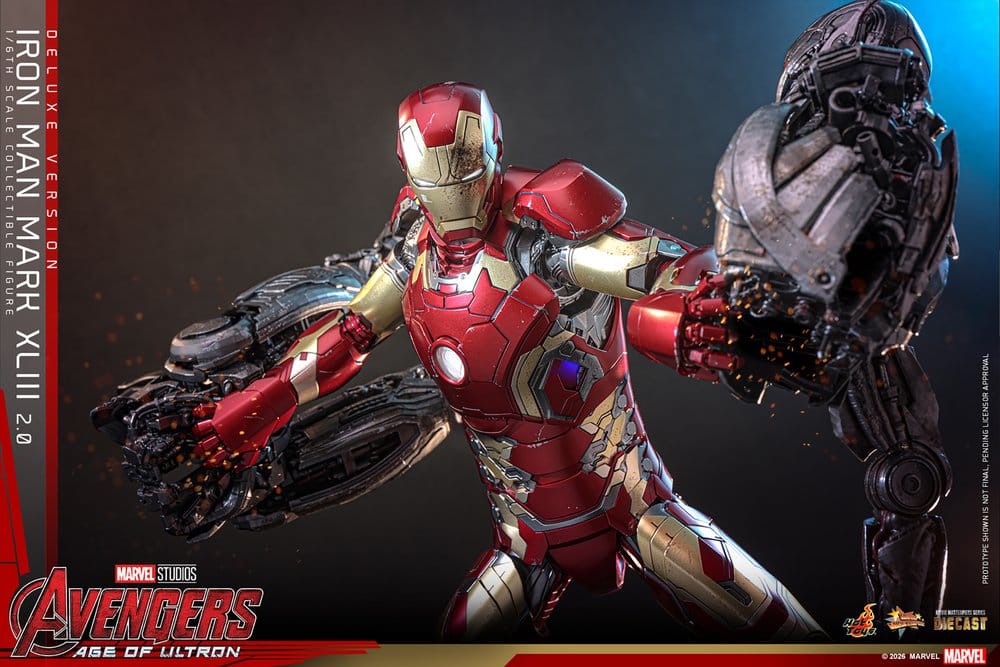 Avengers : L'Ère d'Ultron figurine Movie Masterpiece Diecast 1/6 Iron Man Mark XLIII (2.0) (Deluxe Version) 32 cm