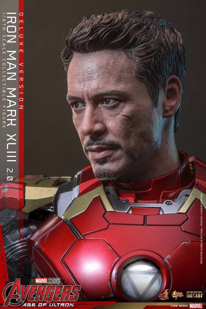 Avengers : L'Ère d'Ultron figurine Movie Masterpiece Diecast 1/6 Iron Man Mark XLIII (2.0) (Deluxe Version) 32 cm