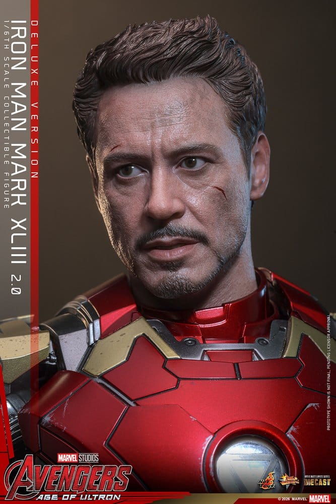 Avengers : L'Ère d'Ultron figurine Movie Masterpiece Diecast 1/6 Iron Man Mark XLIII (2.0) (Deluxe Version) 32 cm