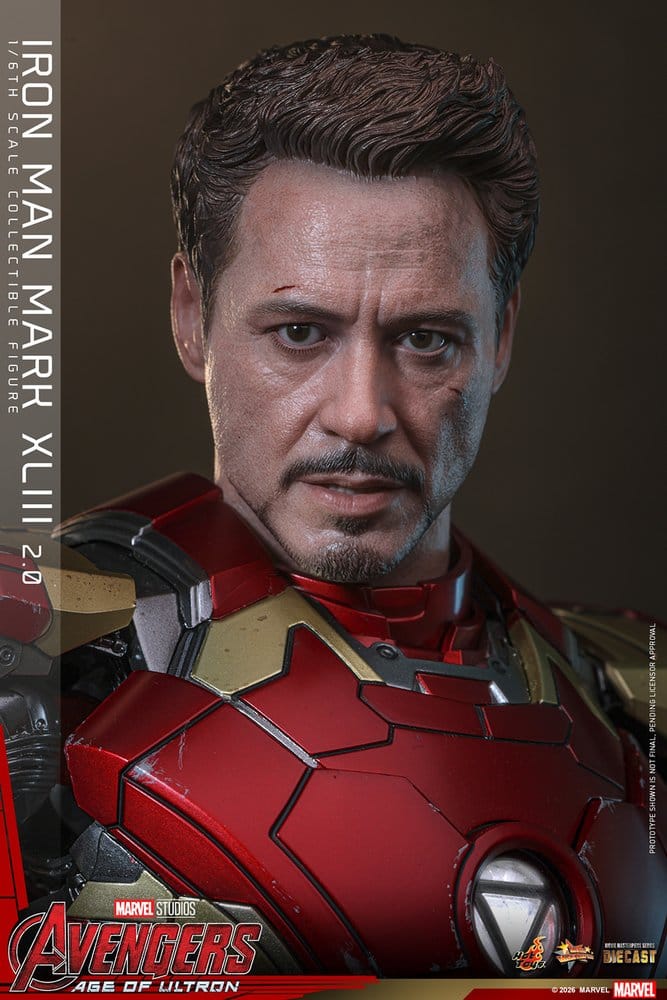 Avengers : L'Ère d'Ultron figurine Movie Masterpiece Diecast 1/6 Iron Man Mark XLIII (2.0) 32 cm