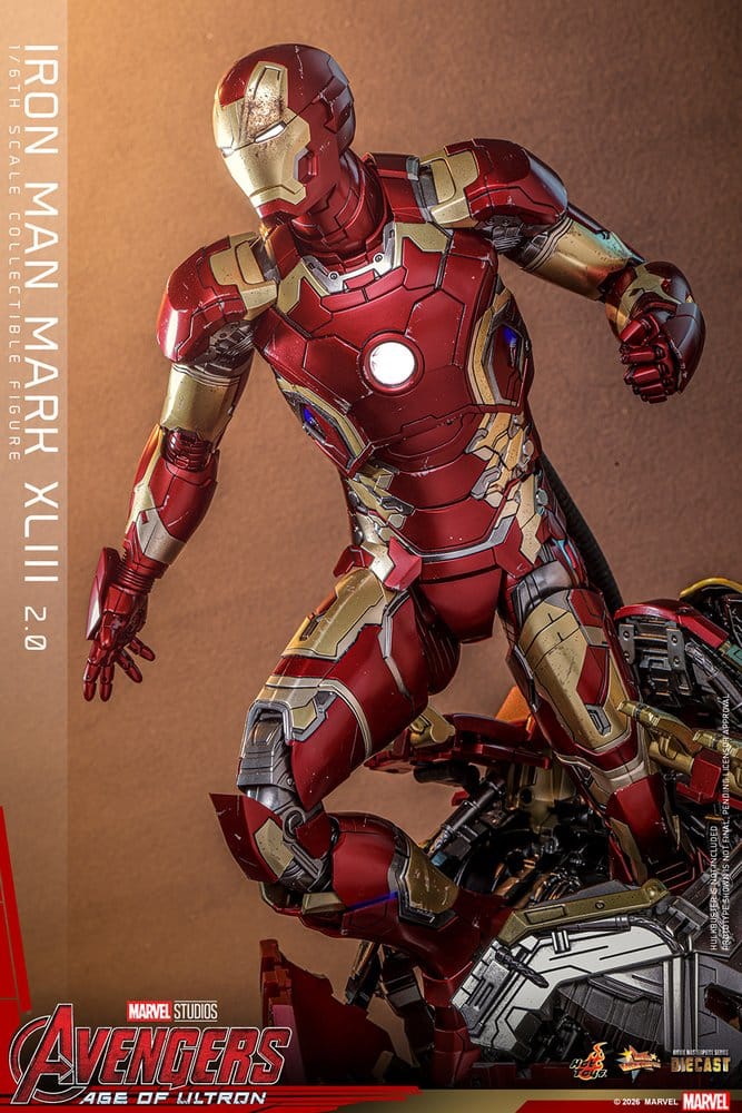 Avengers : L'Ère d'Ultron figurine Movie Masterpiece Diecast 1/6 Iron Man Mark XLIII (2.0) 32 cm